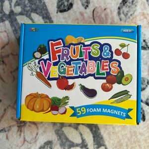 Amazon Fruits & Vegetables Foam Magnets - Colorful Learning Set